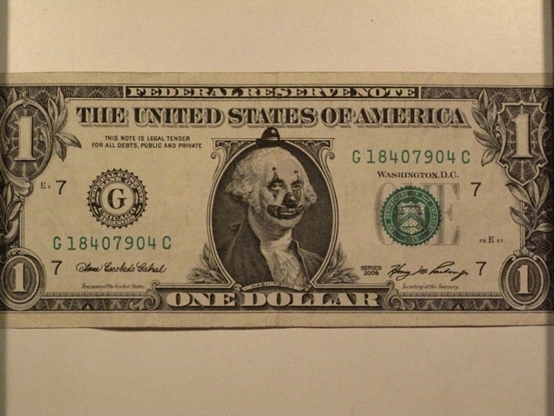 US Currency Defaced & Recreated 