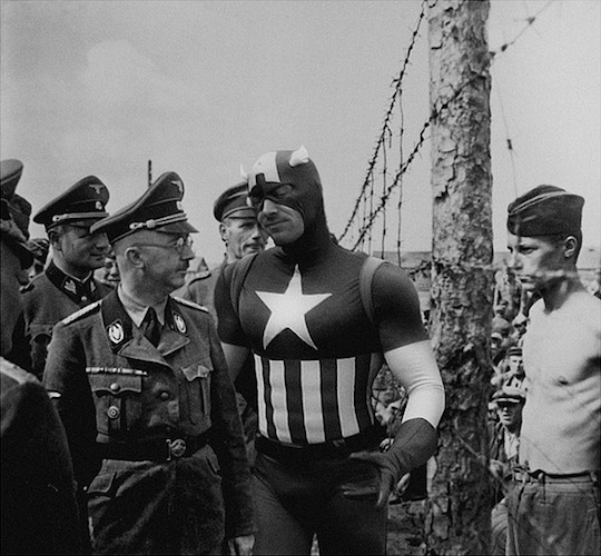 Classic Superheroes Placed Inside Old War Photographs