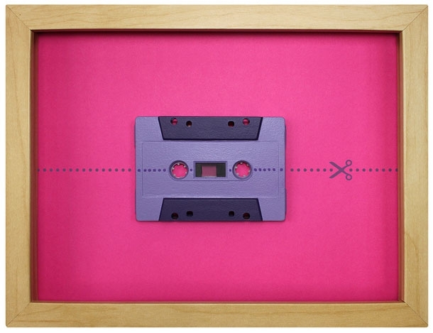 Retro Cassette Tapes made into Brilliant Pop Art