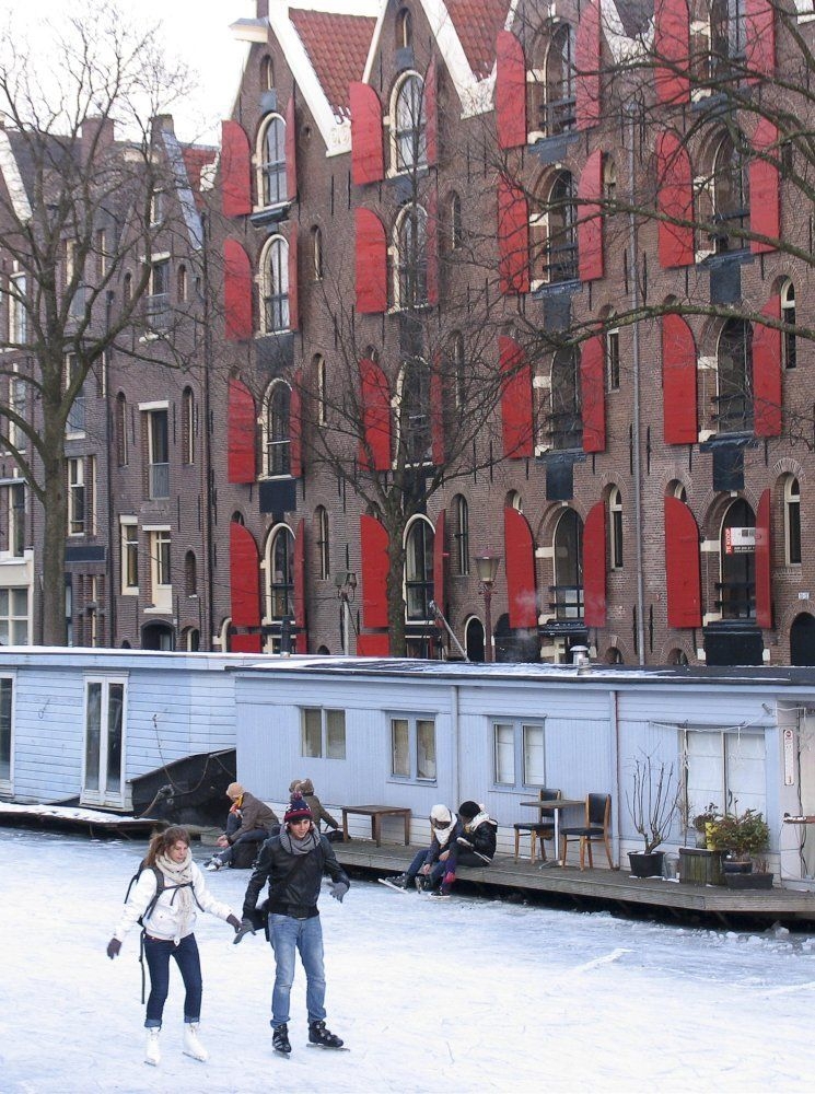 Frozen Canals of Amsterdam