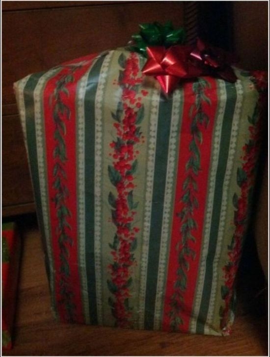 Interesting Wrapping of a Present 