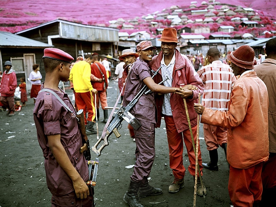 Violance in Congo Cought on Infrared Film 