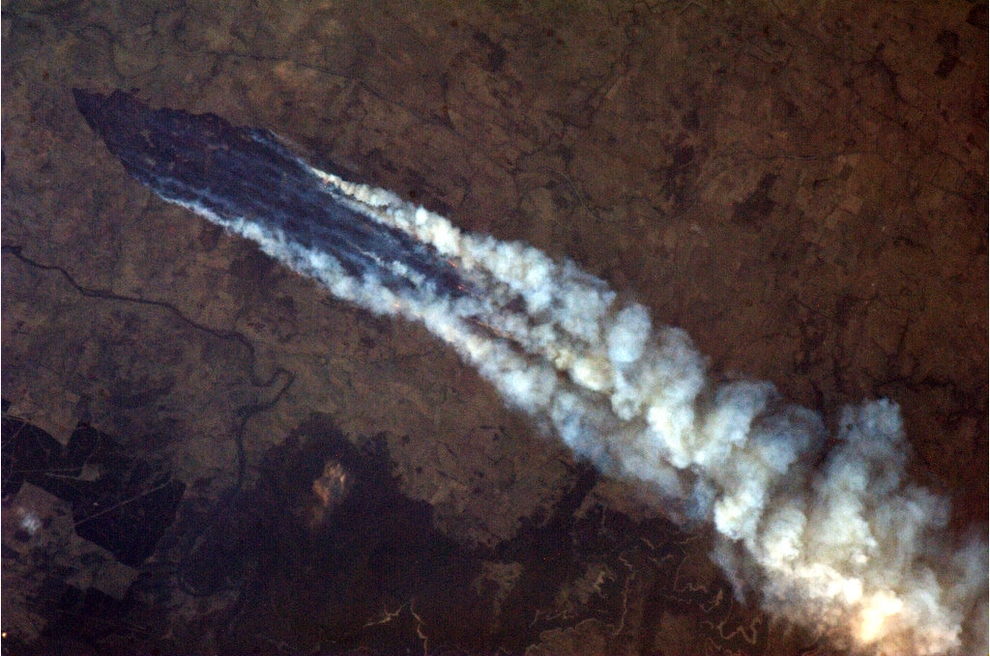 Australian Brush Fires From Space