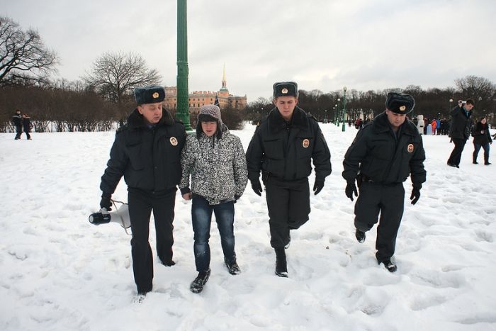 Arrested for Snowball Fight