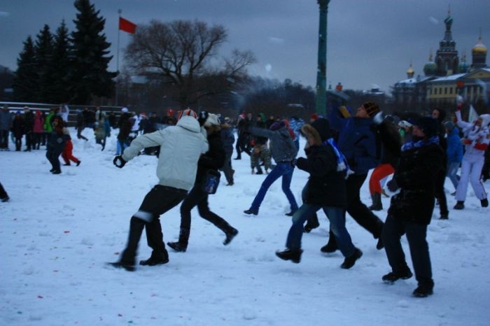 Arrested for Snowball Fight