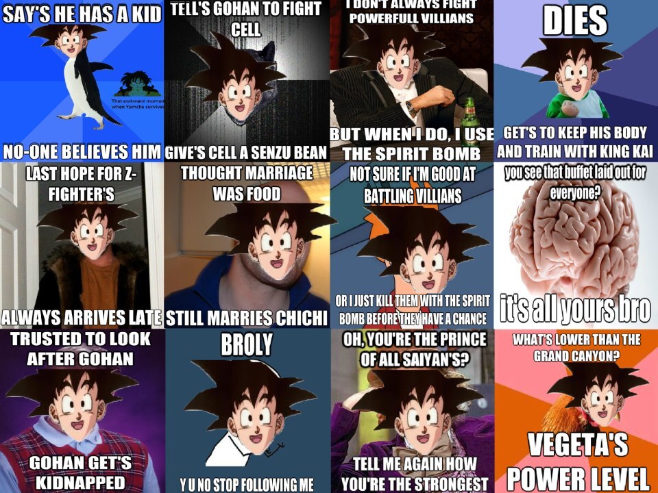 DBZ Memes. That's when you know Your Childhood is Over