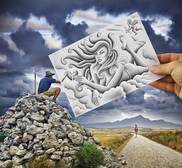 Pencil vs Camera by Ben Heine 