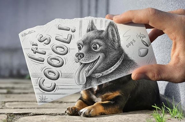 Pencil vs Camera by Ben Heine 