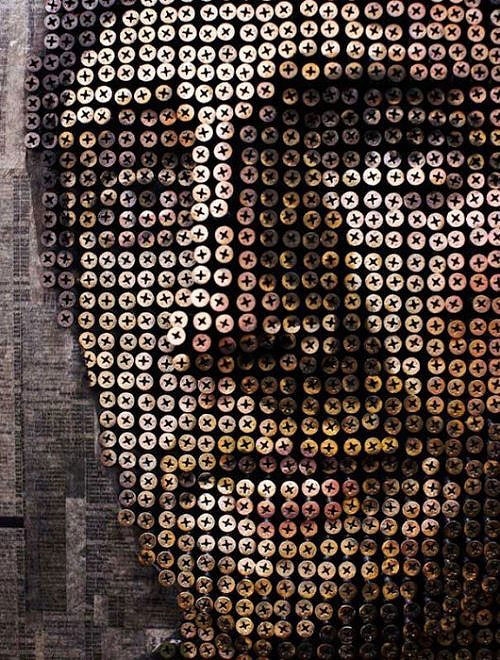Majestic Portraits Made Entirely From Screws 