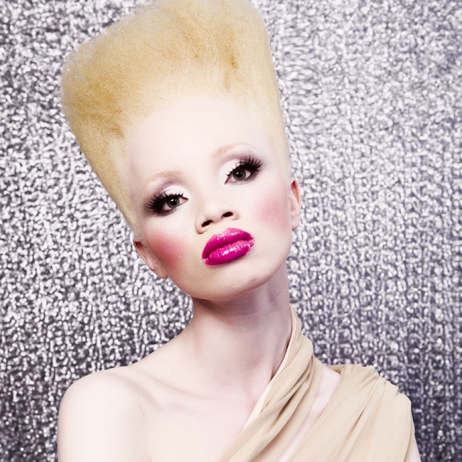 South African Albino Model Makes It To The Top Of The Industry!