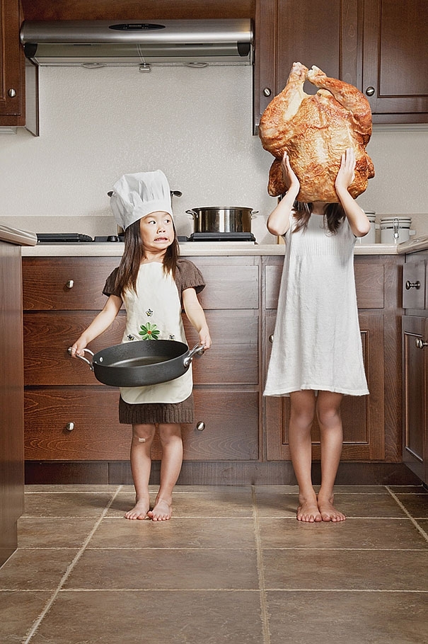Creative Dad Takes Crazy Photos Of Daughters 