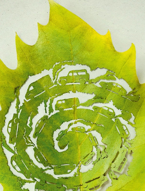 Cut-Away Leaf Art by Lorenzo Duran 