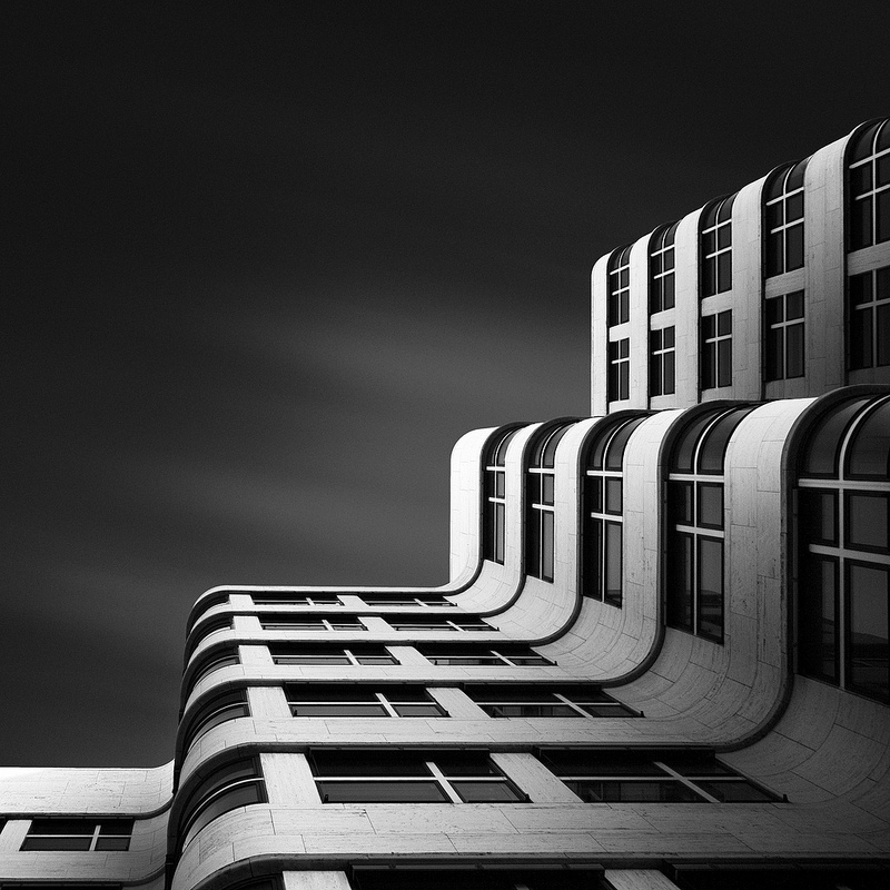 Black and White Architecture Photography by Joel Tjintjelaar