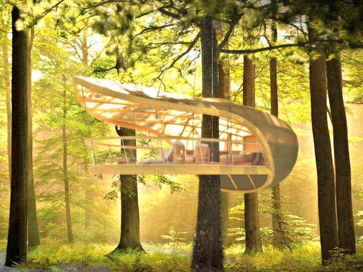 Luxury Treehouse Provides Ultimate Comfort in Nature 