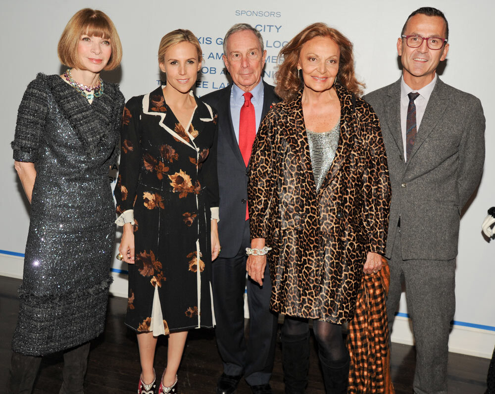 Anna Wintour (far left) partnered with other big names in fashion to bring us this spread