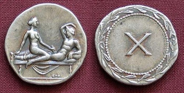 Ancient Roman Coins with Sex Scenes 