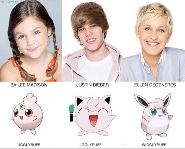 Celebrities as Pokemon Characters 
