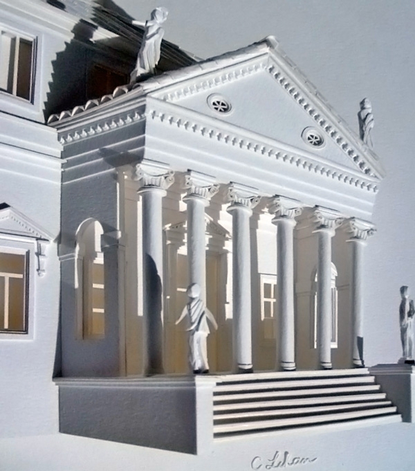 Architect Constructs 3D Cityscape Paper Sculptures 