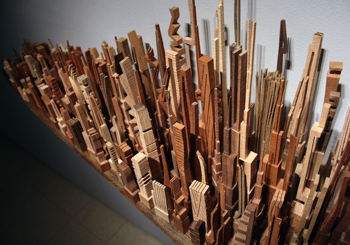 Incredible Wood-Carved Cityscapes by James McNabb