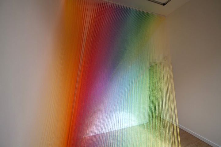 Thousands of Threads Form Vibrant Rainbows 