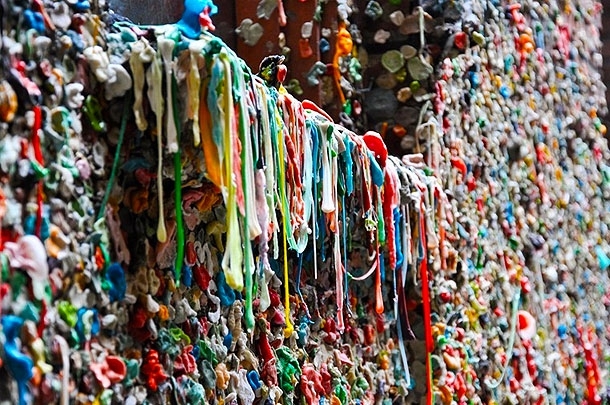 Bubblegum Alley: A Street Made Out Of Old Chewing Gum 
