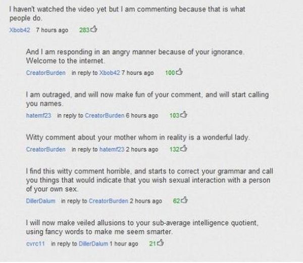 Funny Youtube Comments