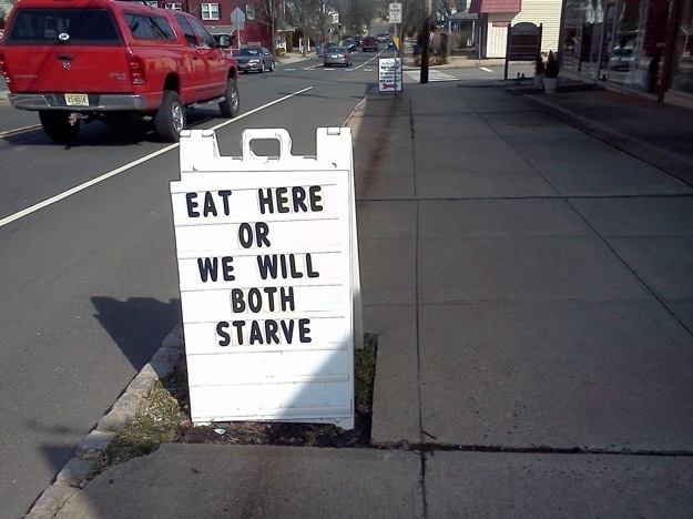Funny Restaurant Signs 