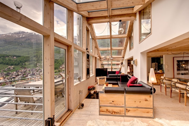 A Penthouse Chalet in the Swiss Alps