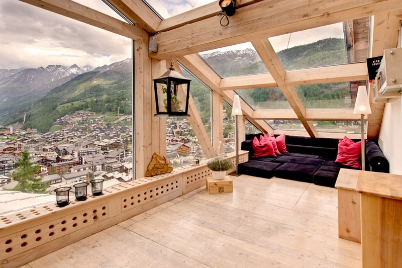 A Penthouse Chalet in the Swiss Alps
