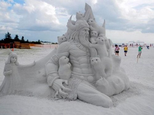 Epic sand castle. 