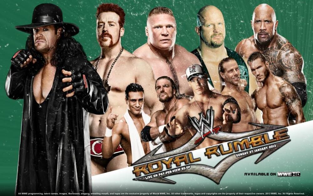 Wrestling. Yeah, it's still a Thing. WWE Royal Rumble
