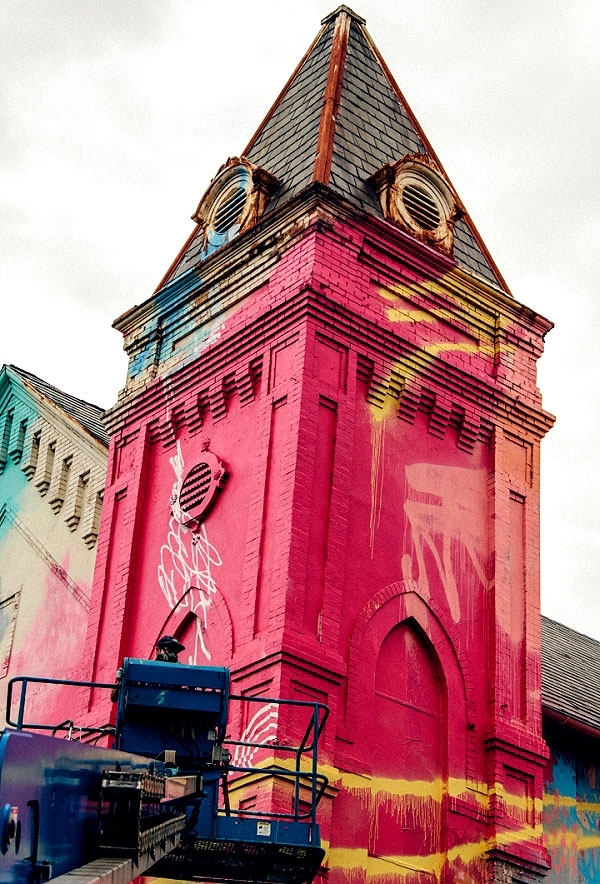Church Soaked With Colour & Transformed Into Pop Art