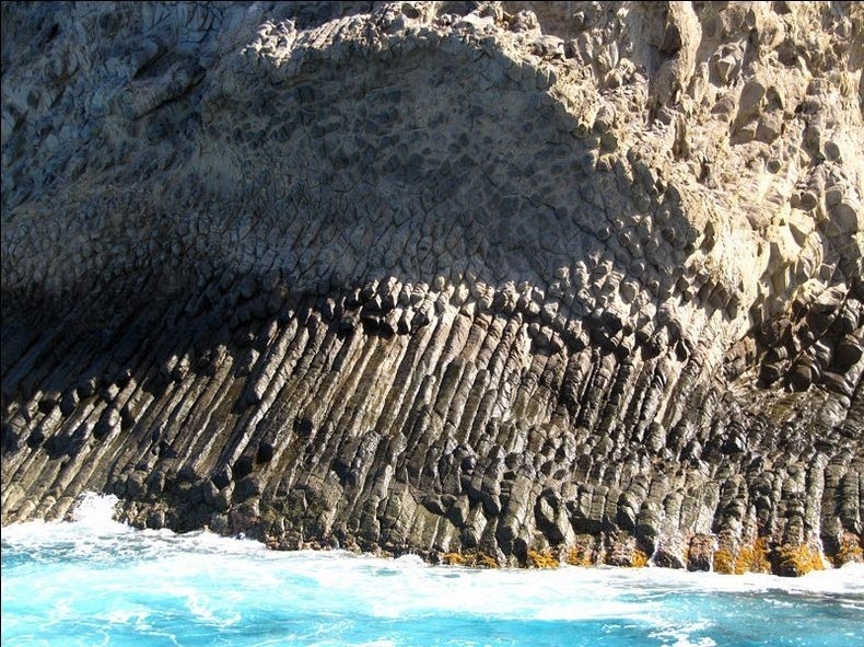 Beautiful Basalt Cliffs of Los Organos, Spain