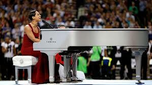 Alicia Keys Sang the National Anthem. 