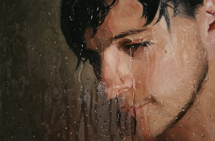Photorealistic Paintings: Gazing Through a Steamy Shower