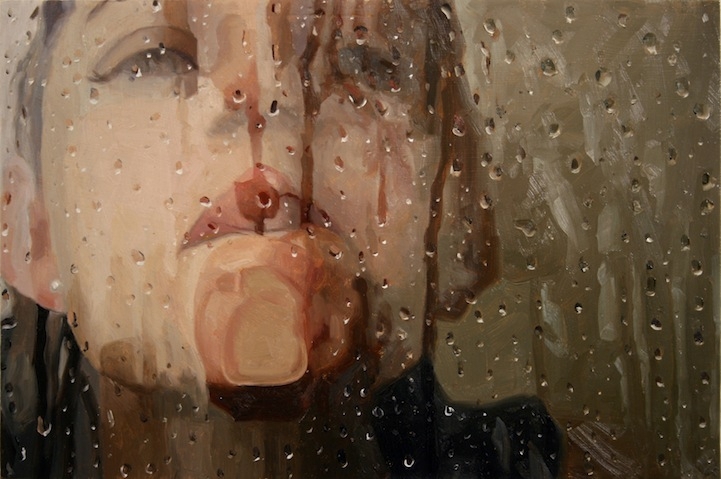 Photorealistic Paintings: Gazing Through a Steamy Shower