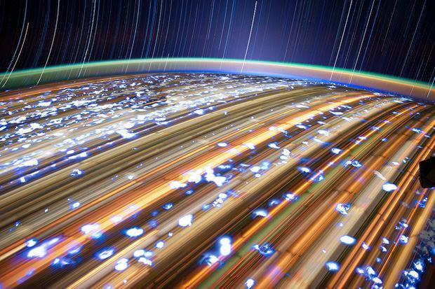 Star Trails, City Trails: Long Exposure Images from Space