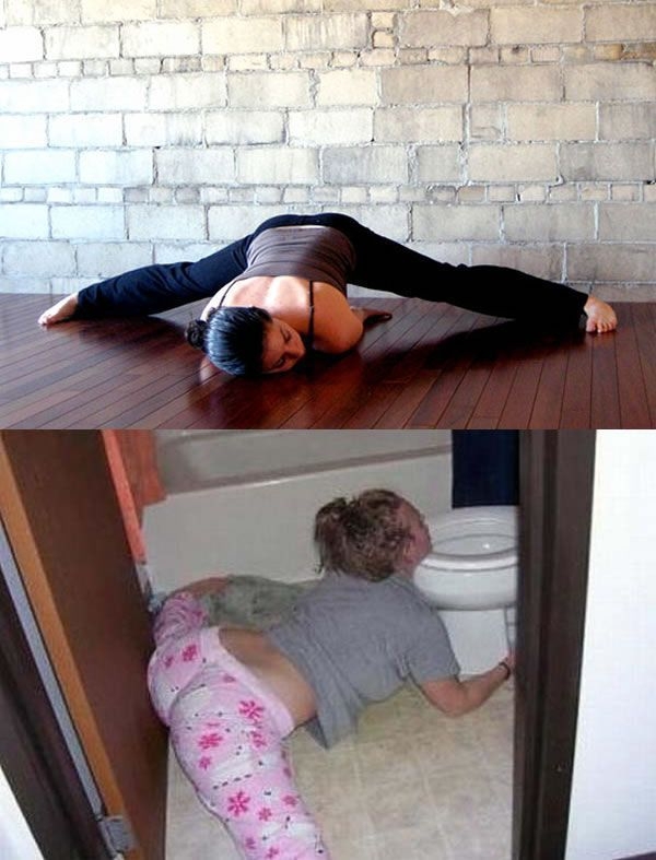 Drunk Yoga 