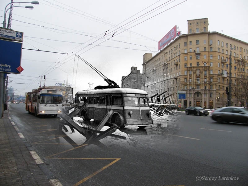 Blending Scenes from WWII into Present Day 
