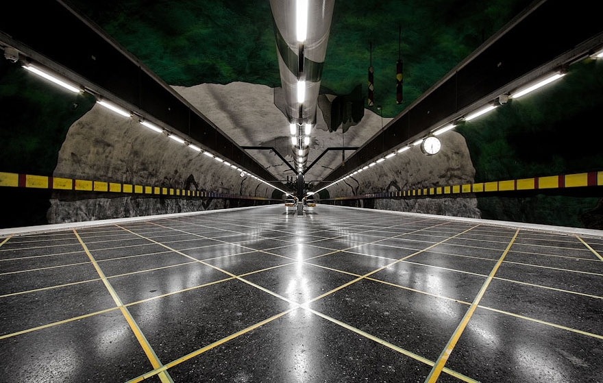 Stunning Underground Art In Stockholm’s Metro Station