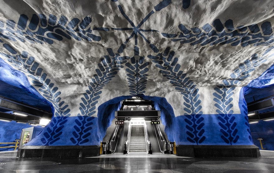 Stunning Underground Art In Stockholm’s Metro Station