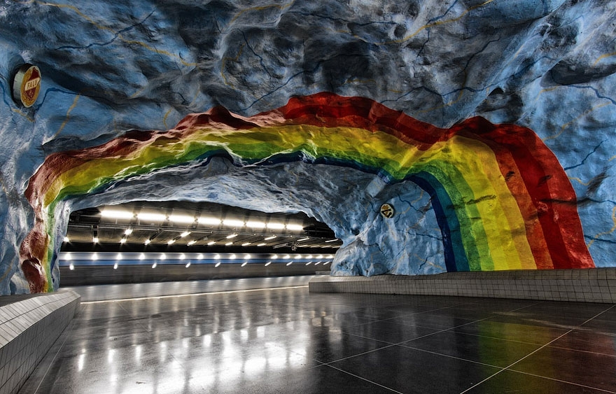 Stunning Underground Art In Stockholm’s Metro Station