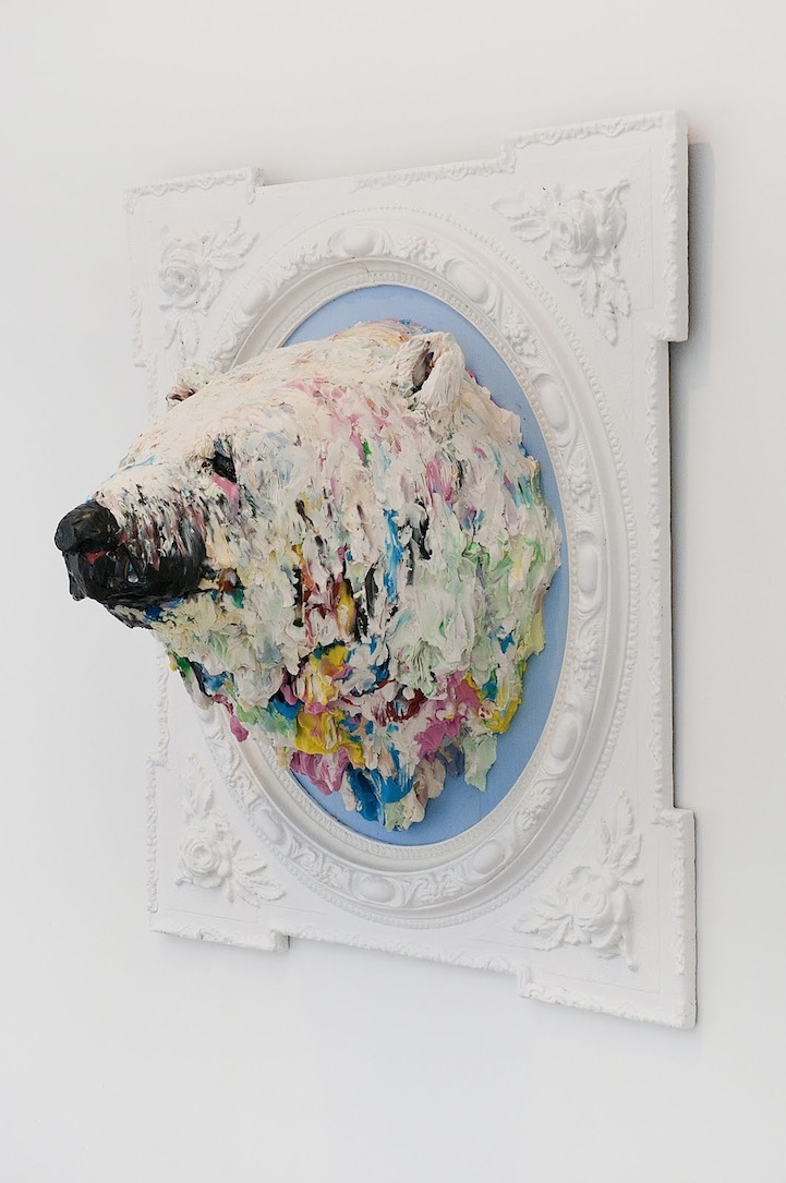 Spectacular Three-Dimensional Polar Bear Sculpture