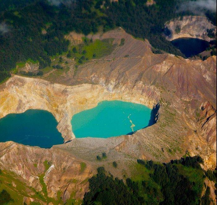 Tri-Colored Lakes of Indonesia, Amazing