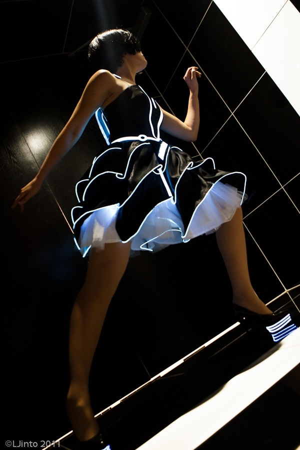 Futuristic Tron-Inspired Prom Dress 