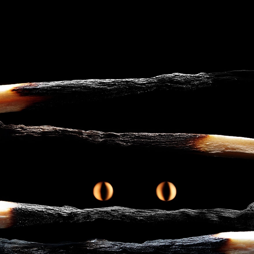 Burnt Matchstick Art by Stanislav Aristov 