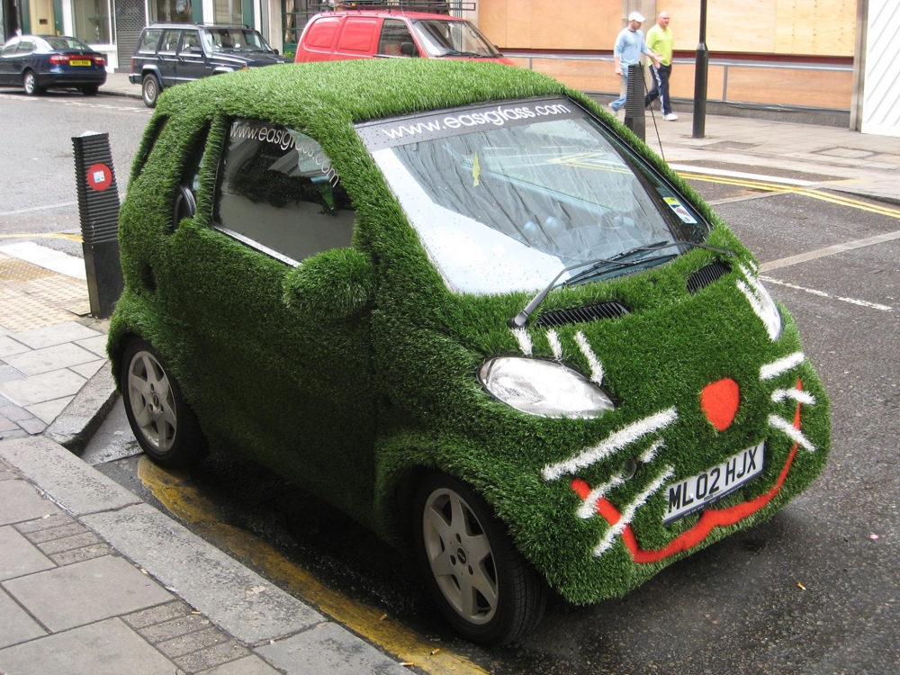 What's Up With These Grass-Covered Cars?!