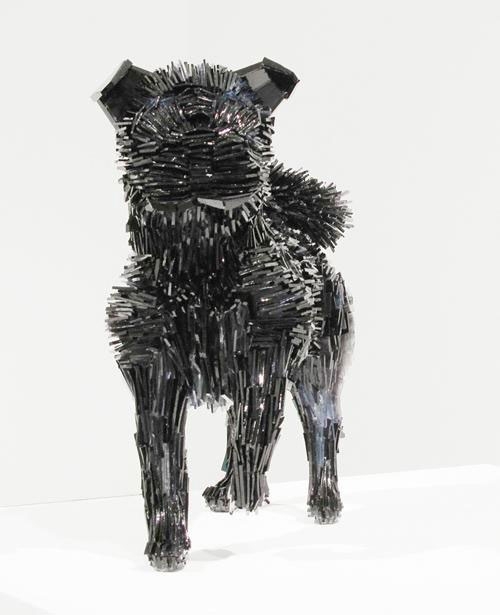 Shattered Glass Animal Sculptures by Marta Klonowska