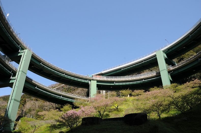 Kawazu-Nanadaru Loop Bridge, Japan 