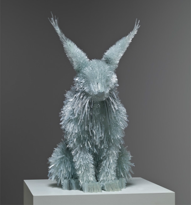 Elegant Animal Sculptures Made From Broken Glass
